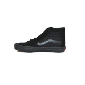 VANS Sk8-Hi Black Suede Shoes, Men's 9